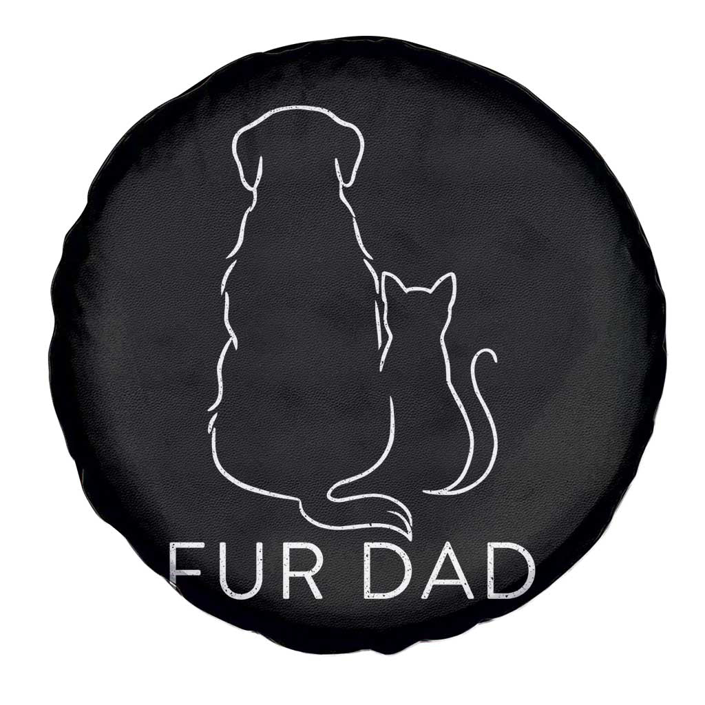 Fur Dad Spare Tire Cover Pet Lover Cat Dog Dad Funny Fathers Day TS10 Print Your Wear