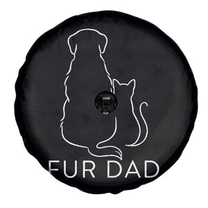 Fur Dad Spare Tire Cover Pet Lover Cat Dog Dad Funny Fathers Day TS10 Print Your Wear