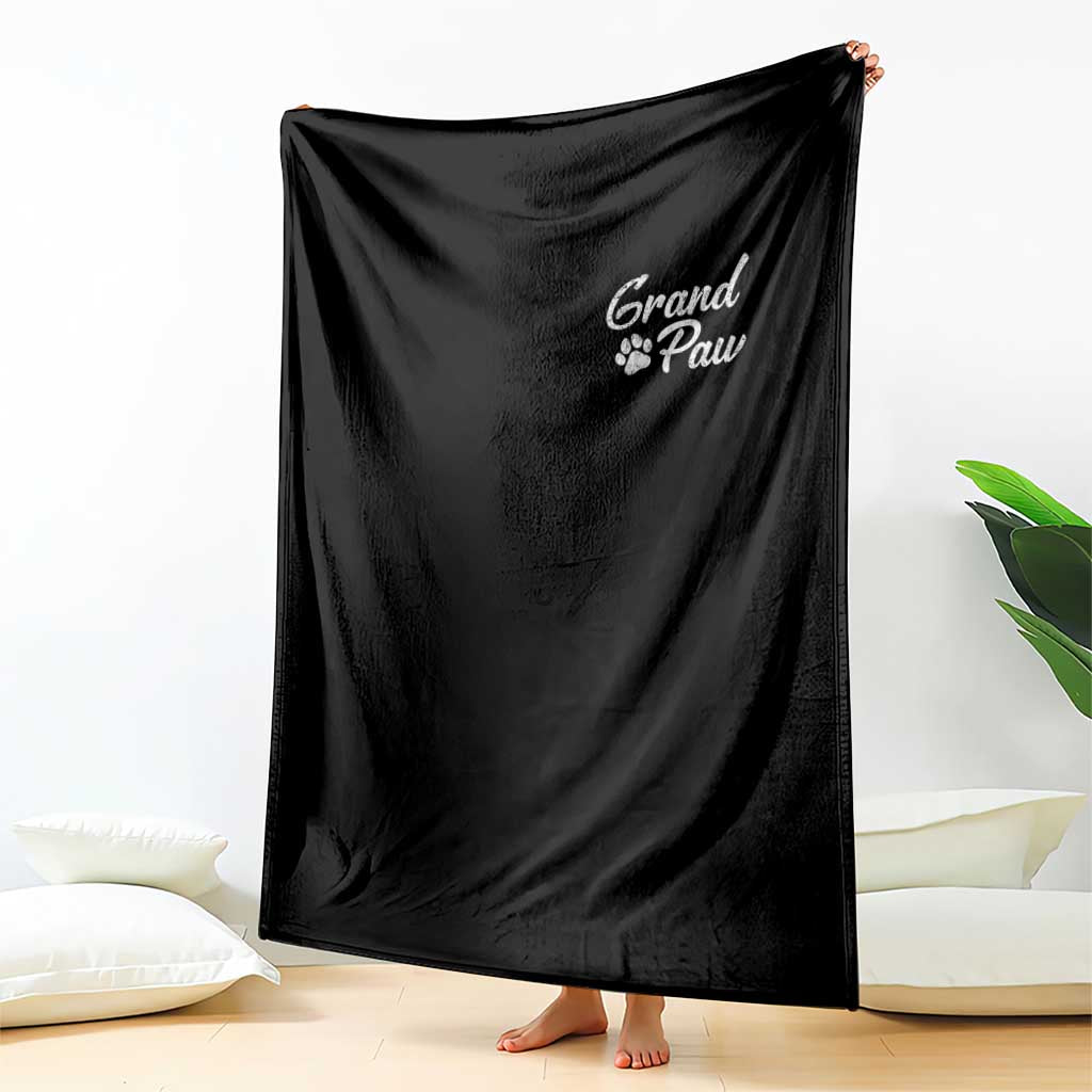 Grandpaw Throw Blanket Best Dog Grandpa Fathers Day Gift From Dog TS10 Print Your Wear