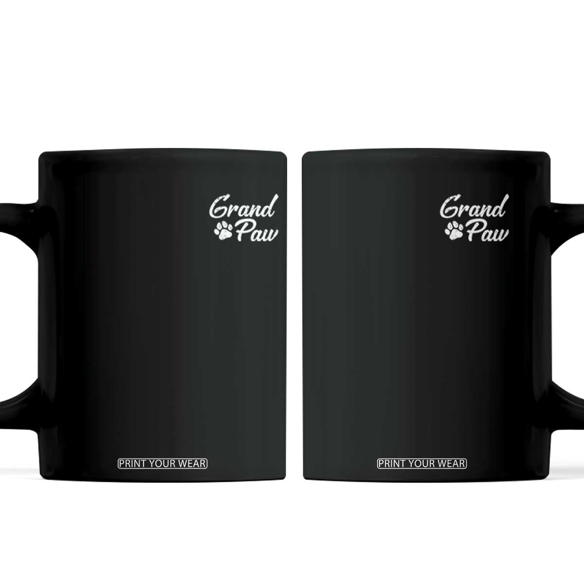 Grandpaw Coffee Mug Best Dog Grandpa Fathers Day Gift From Dog TS10 Black Print Your Wear