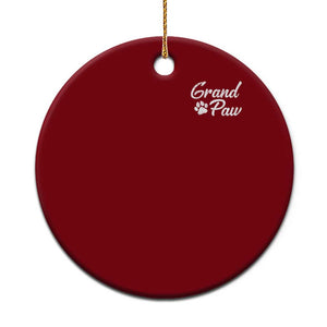 Grandpaw Ceramic Ornament Best Dog Grandpa Fathers Day Gift From Dog TS10 1pc Red Print Your Wear