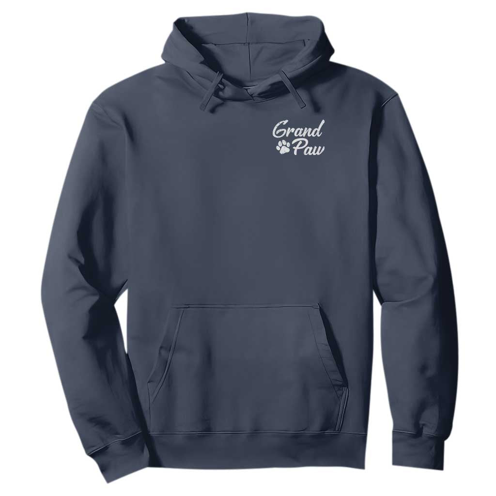 Grandpaw Hoodie Best Dog Grandpa Fathers Day Gift From Dog TS10 Navy Print Your Wear
