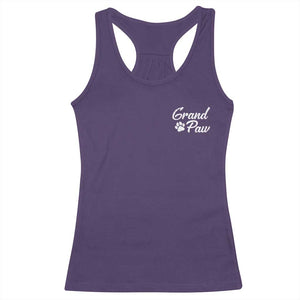 Grandpaw Racerback Tank Top Best Dog Grandpa Fathers Day Gift From Dog TS10 Purple Print Your Wear
