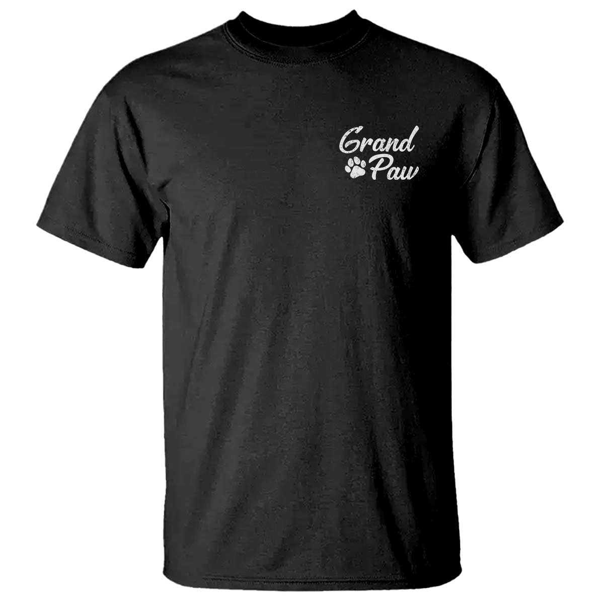 Grandpaw T Shirt Best Dog Grandpa Fathers Day Gift From Dog TS10 Black Print Your Wear