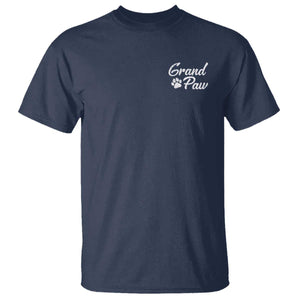 Grandpaw T Shirt Best Dog Grandpa Fathers Day Gift From Dog TS10 Navy Print Your Wear