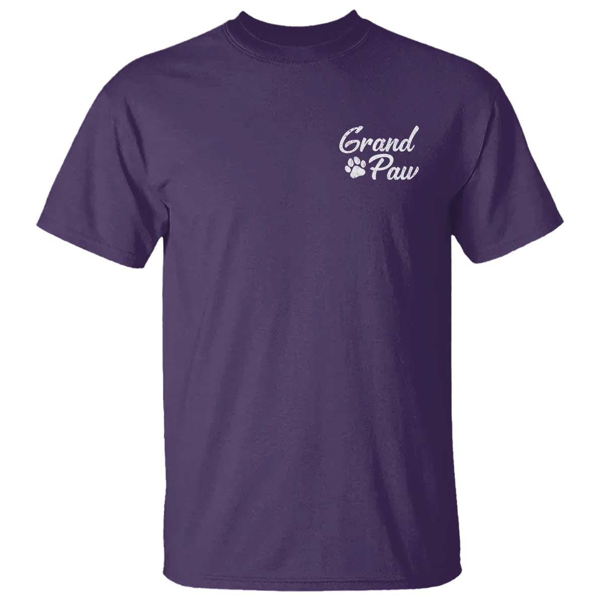 Grandpaw T Shirt Best Dog Grandpa Fathers Day Gift From Dog TS10 Purple Print Your Wear