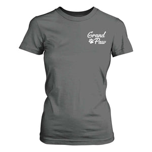 Grandpaw T Shirt For Women Best Dog Grandpa Fathers Day Gift From Dog TS10 Dark Heather Print Your Wear