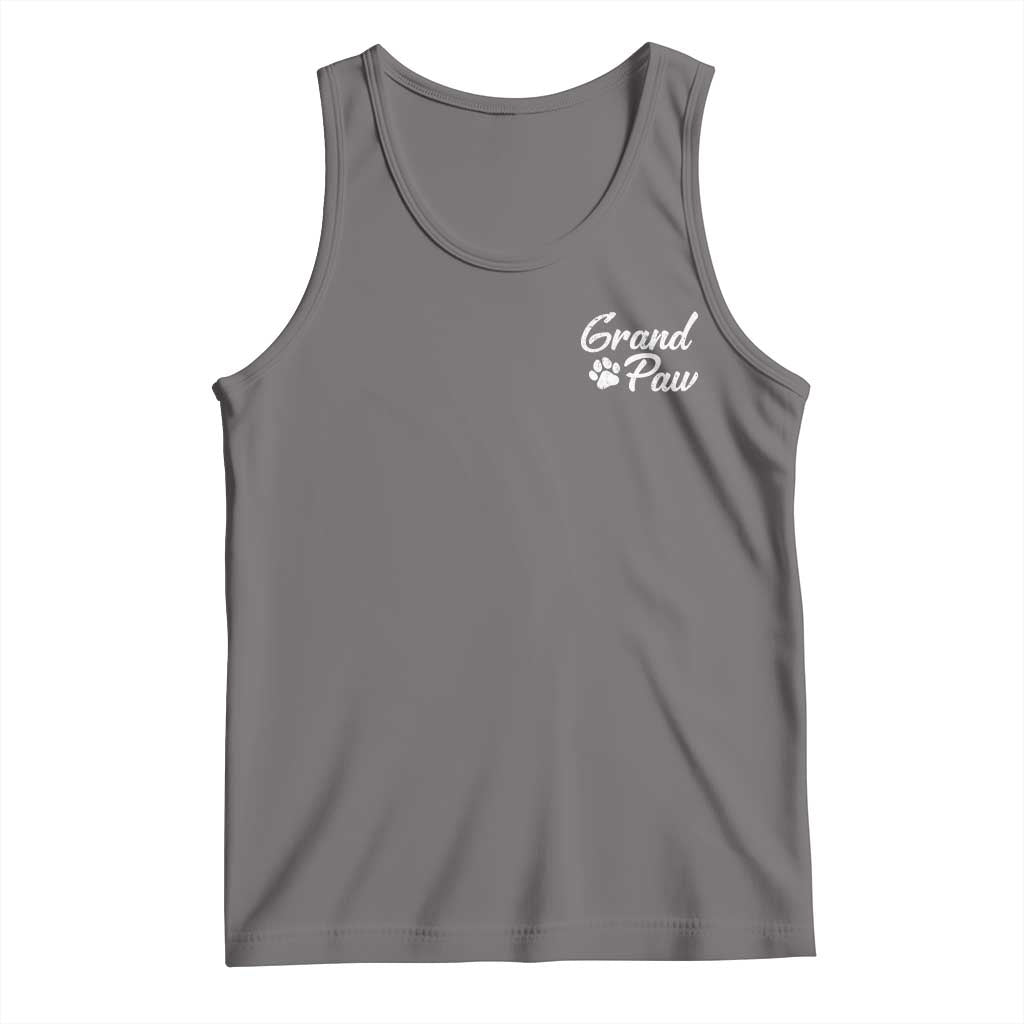 Grandpaw Tank Top Best Dog Grandpa Fathers Day Gift From Dog TS10 Deep Heather Print Your Wear