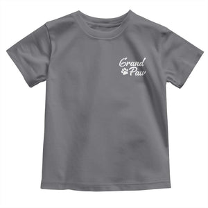 Grandpaw Toddler T Shirt Best Dog Grandpa Fathers Day Gift From Dog TS10 Charcoal Print Your Wear
