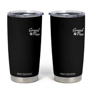 Grandpaw Tumbler Cup Best Dog Grandpa Fathers Day Gift From Dog TS10 Black Print Your Wear