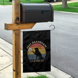 Best Grandpaw Ever Garden Flag Retro Dog Grandpa Fathers Day Gift From Dog TS10 Print Your Wear