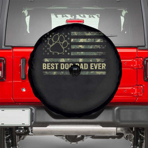 Best Dog Dad Ever Spare Tire Cover Camo American Flag USA Fathers Day Gift for Dog Lovers TS10 Black Print Your Wear