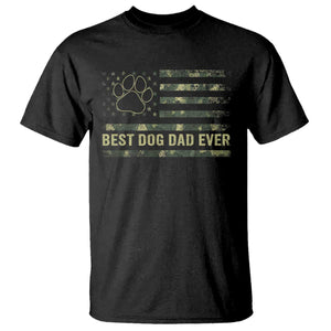 Best Dog Dad Ever T Shirt Camo American Flag USA Fathers Day Gift for Dog Lovers TS10 Black Print Your Wear