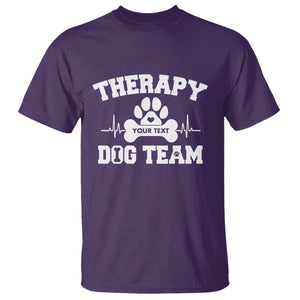 Personalized Therapy Dog Team T Shirt Custom Name TS10 Purple Print Your Wear