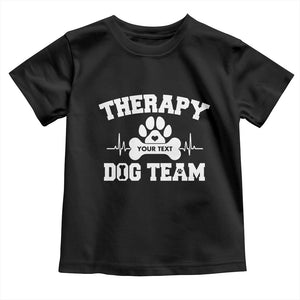 Personalized Therapy Dog Team Toddler T Shirt Custom Name TS10 Black Print Your Wear