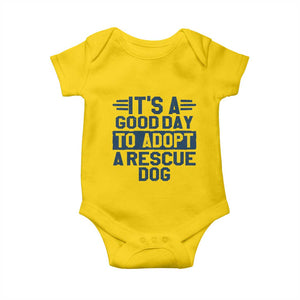 Dog Rescue Baby Onesie Its A Good Day to Adopt Rescue Dog TS10 Daisy Print Your Wear