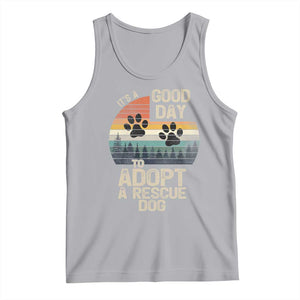 Dog Rescue Tank Top Retro Its A Good Day to Adopt Rescue Dog TS10 Athletic Heather Print Your Wear
