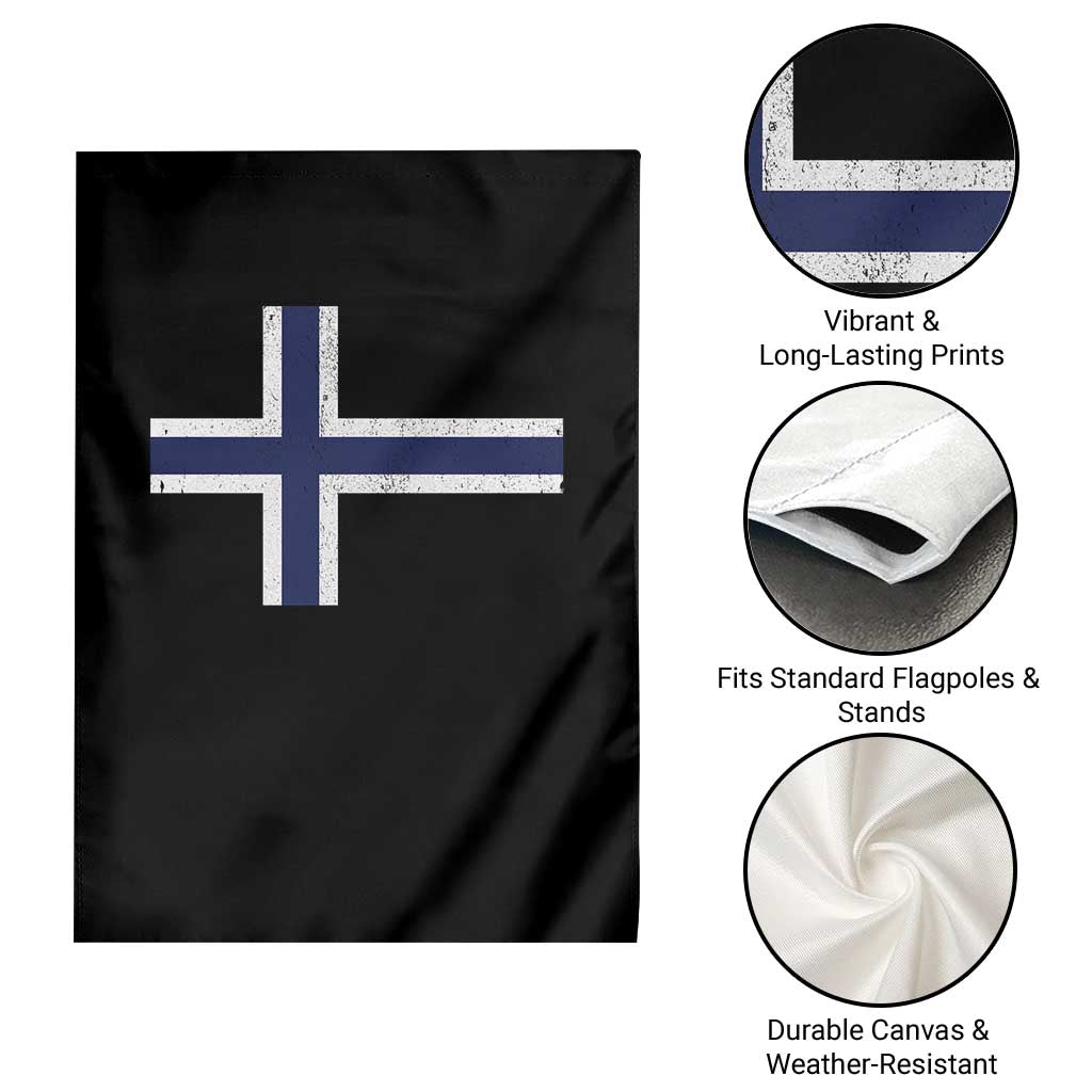 Norway Flag Garden Flag Distressed Norwegian Norge Nordic Red White Blue Symbol
