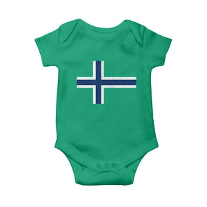 Norway Flag Baby Onesie Distressed Norwegian Norge Nordic Red White Blue Symbol