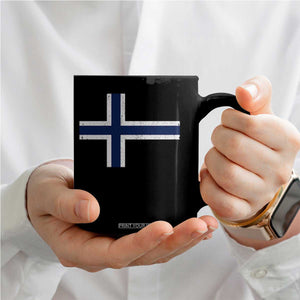 Norway Flag Coffee Mug Distressed Norwegian Norge Nordic Red White Blue Symbol