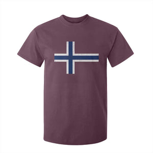 Norway Flag T Shirt For Kid Distressed Norwegian Norge Nordic Red White Blue Symbol