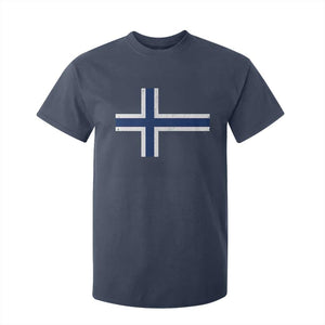 Norway Flag T Shirt For Kid Distressed Norwegian Norge Nordic Red White Blue Symbol