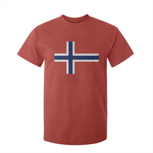 Norway Flag T Shirt For Kid Distressed Norwegian Norge Nordic Red White Blue Symbol