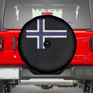Norway Flag Spare Tire Cover Distressed Norwegian Norge Nordic Red White Blue Symbol