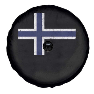 Norway Flag Spare Tire Cover Distressed Norwegian Norge Nordic Red White Blue Symbol