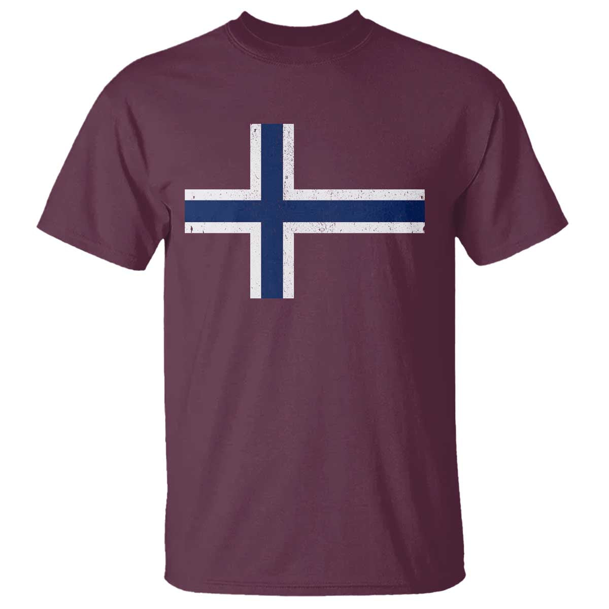 Norway Flag T Shirt Distressed Norwegian Norge Nordic Red White Blue Symbol