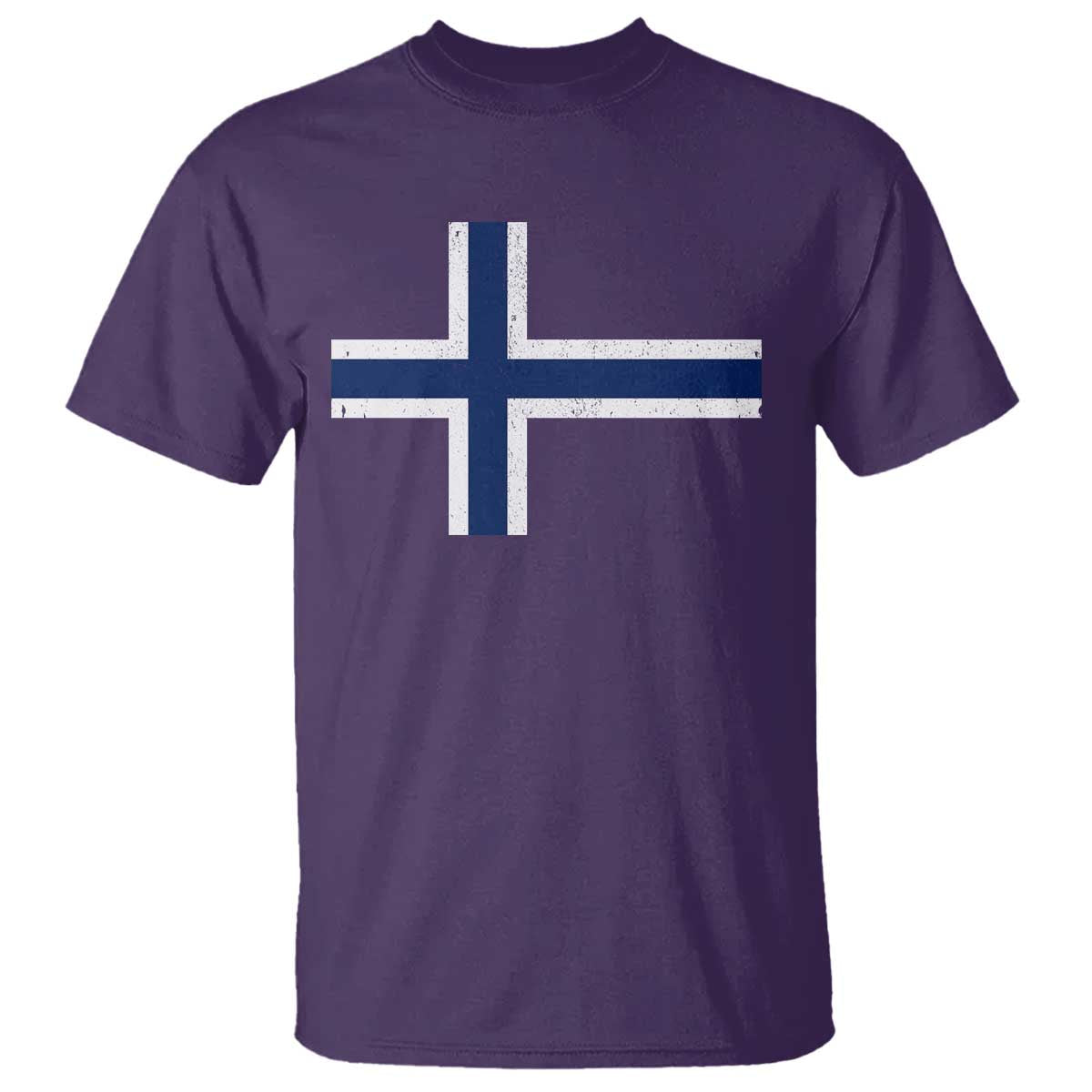 Norway Flag T Shirt Distressed Norwegian Norge Nordic Red White Blue Symbol