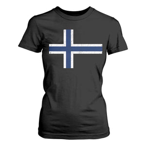 Norway Flag T Shirt For Women Distressed Norwegian Norge Nordic Red White Blue Symbol