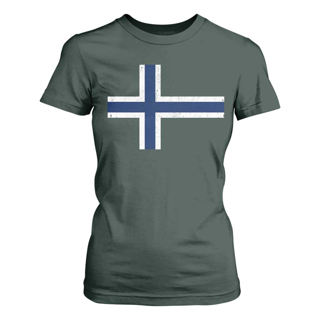 Norway Flag T Shirt For Women Distressed Norwegian Norge Nordic Red White Blue Symbol