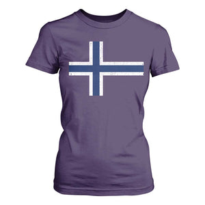 Norway Flag T Shirt For Women Distressed Norwegian Norge Nordic Red White Blue Symbol