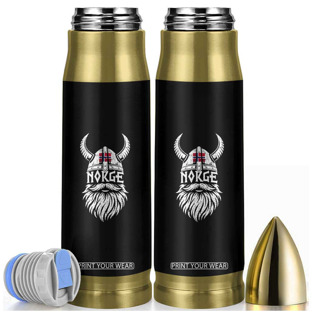 Norge Viking Norway Flag Bullet Tumbler Norwegian Pride Norse Warrior Vintage Graphic TS10 Black Print Your Wear