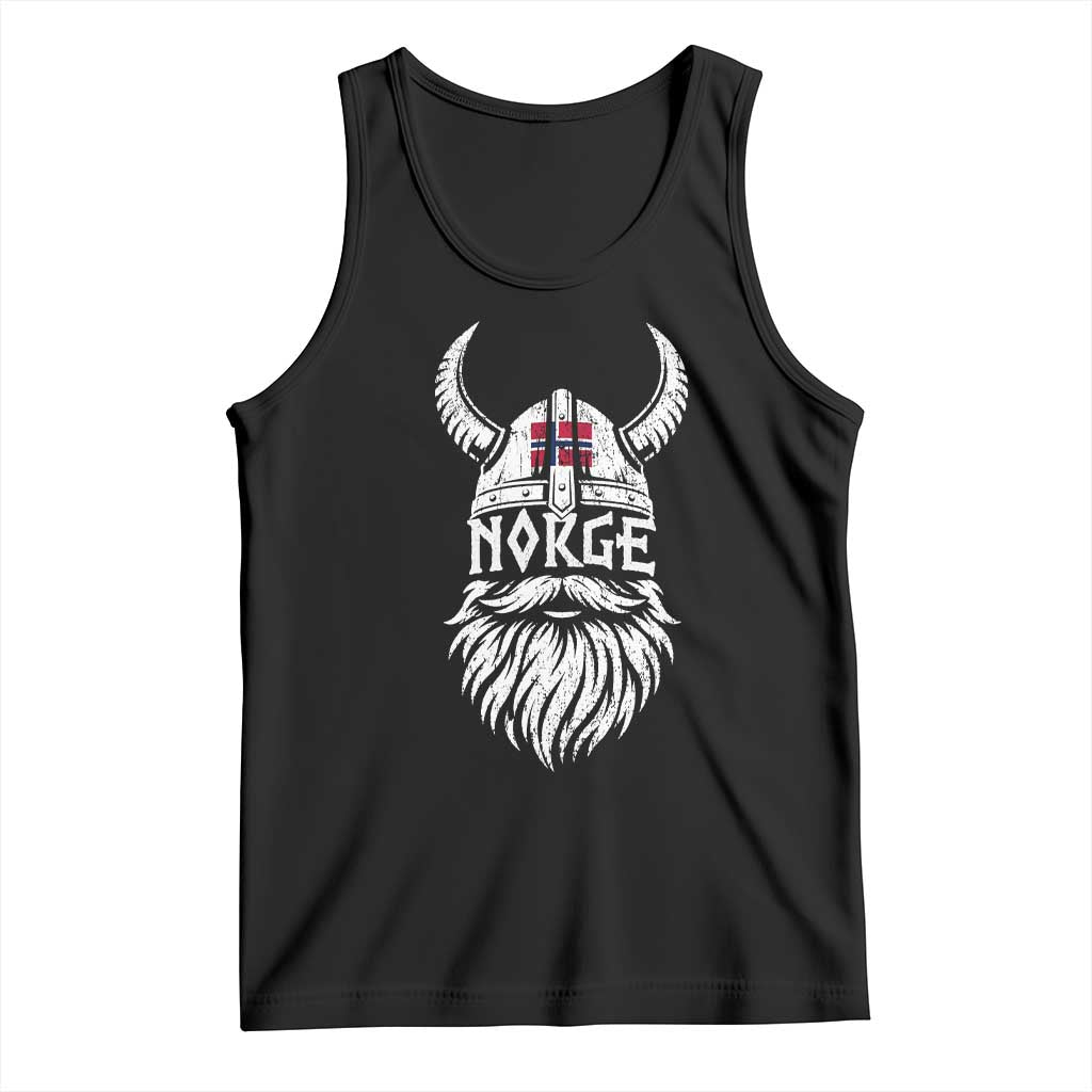 Norge Viking Norway Flag Tank Top Norwegian Pride Norse Warrior Vintage Graphic TS10 Black Print Your Wear