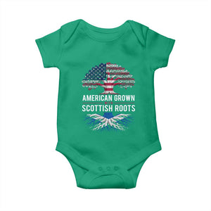 American Grown With Scottish Roots Baby Onesie Family Heritage USA Scotland Pride Gift TS10 Irish Green Print Your Wear