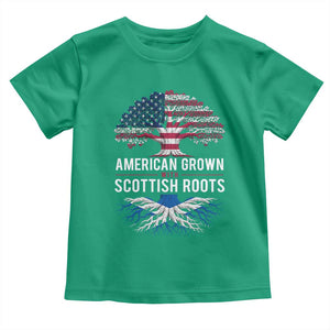 American Grown With Scottish Roots Toddler T Shirt Family Heritage USA Scotland Pride Gift TS10 Irish Green Print Your Wear
