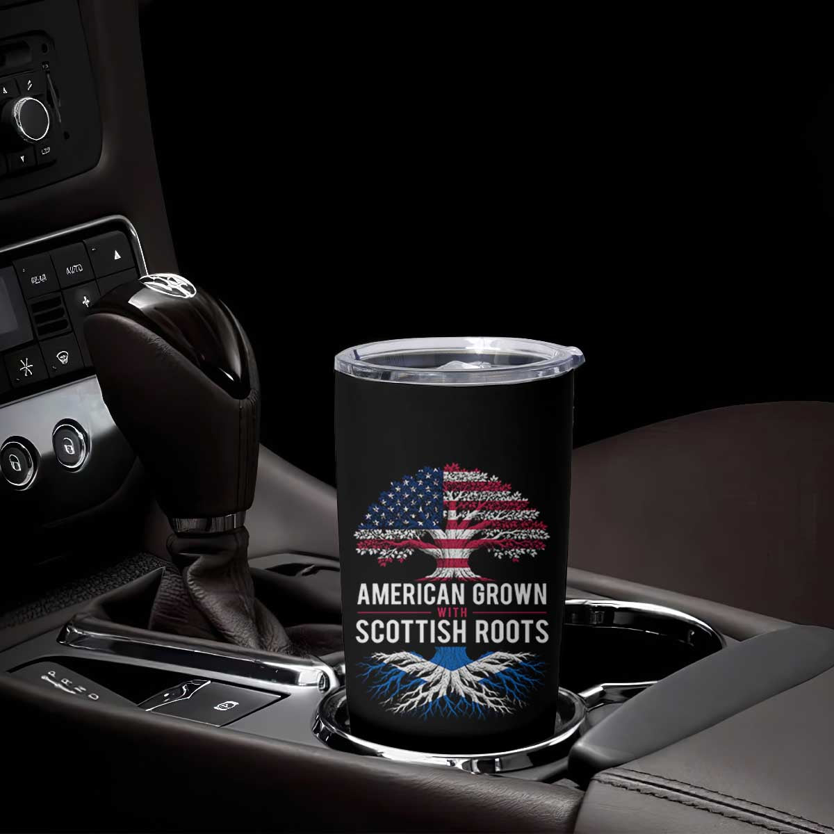 American Grown With Scottish Roots Tumbler Cup Family Heritage USA Scotland Pride Gift TS10 Print Your Wear