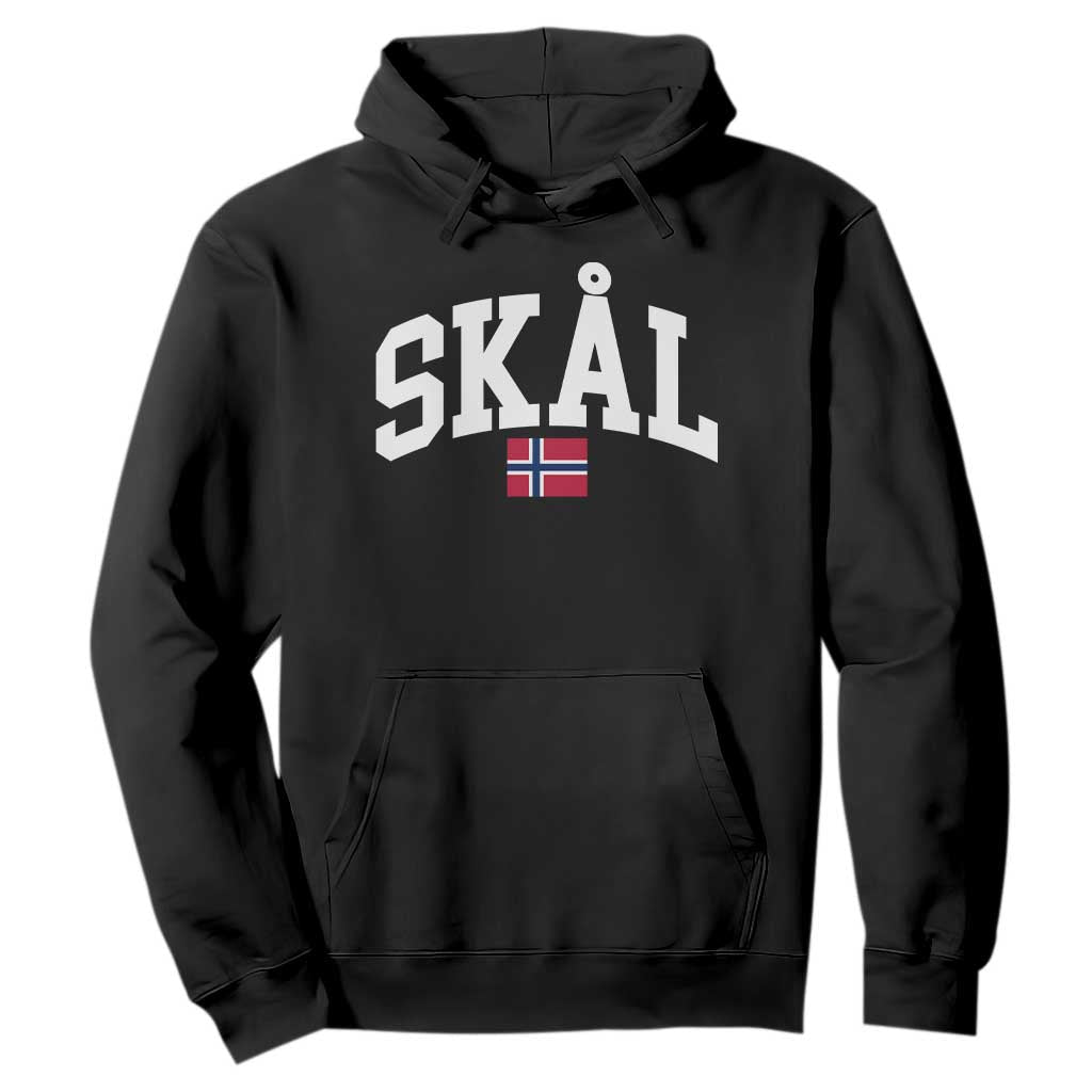 Skal Norwegian Sayings Hoodie Cheers in Norwegian Norway Viking Heritage Scandinavian Graphic TS10 Black Print Your Wear