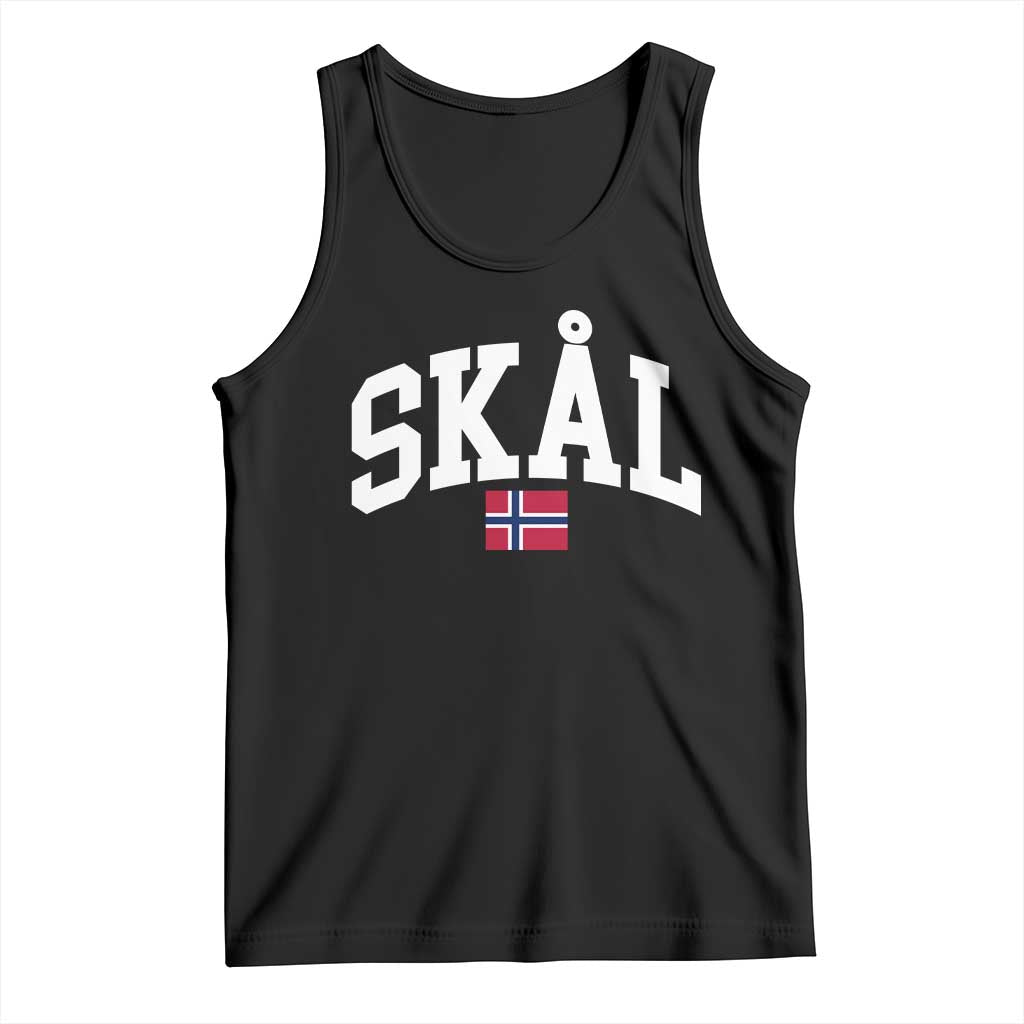 Skal Norwegian Sayings Tank Top Cheers in Norwegian Norway Viking Heritage Scandinavian Graphic TS10 Black Print Your Wear