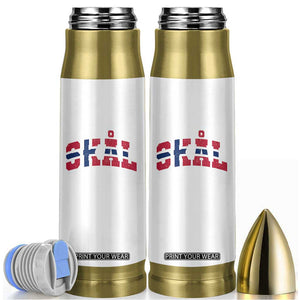 Skal Norway Flag Bullet Tumbler Vintage Cheers Norwegian Sayings Viking Heritage Scandinavian Graphic