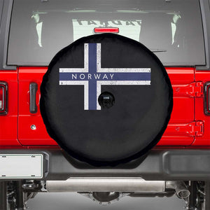 Norway Flag Cross Spare Tire Cover Vintage Distressed Norwegian Heritage Patriotic Scandinavian Graphic
