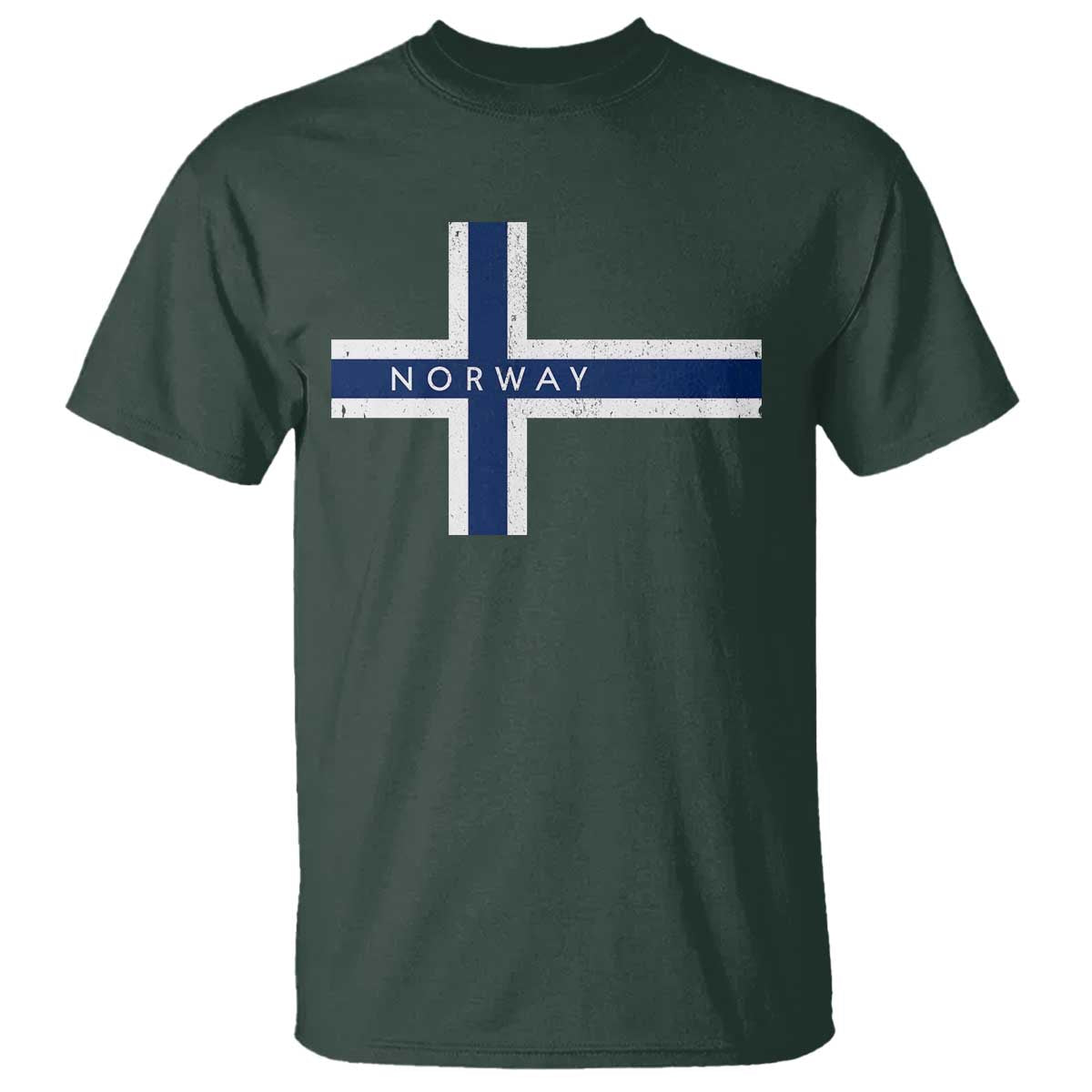 Norway Flag Cross T Shirt Vintage Distressed Norwegian Heritage Patriotic Scandinavian Graphic