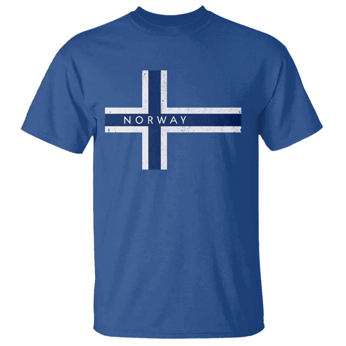 Norway Flag Cross T Shirt Vintage Distressed Norwegian Heritage Patriotic Scandinavian Graphic