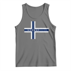 Norway Flag Cross Tank Top Vintage Distressed Norwegian Heritage Patriotic Scandinavian Graphic