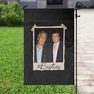 Trump Epstein Besties Garden Flag Funny FDT Vintage Photo BFF Best Friends Forever TS10 Print Your Wear