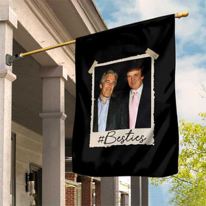 Trump Epstein Besties Garden Flag Funny FDT Vintage Photo BFF Best Friends Forever TS10 Print Your Wear