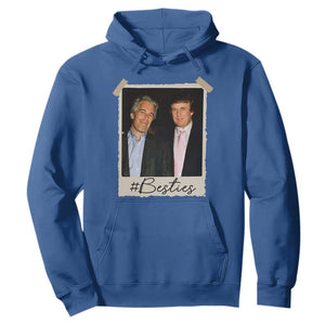 Trump Epstein Besties Hoodie Funny FDT Vintage Photo BFF Best Friends Forever TS10 Royal Blue Print Your Wear