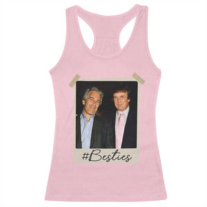 Trump Epstein Besties Racerback Tank Top Funny FDT Vintage Photo BFF Best Friends Forever TS10 Light Pink Print Your Wear
